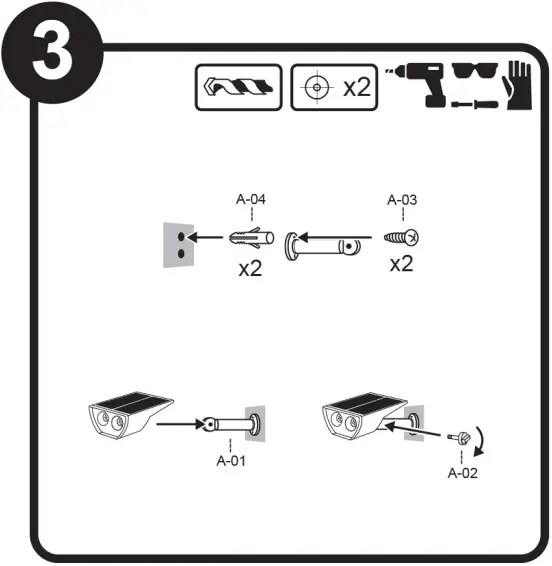 tecnolite 1SOLLED21VCD30N Portia Outer Light - Installation 3