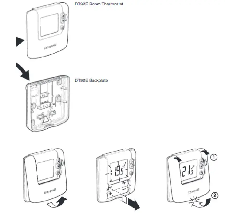 Honeywell Home DT92E Wireless Room Thermostat