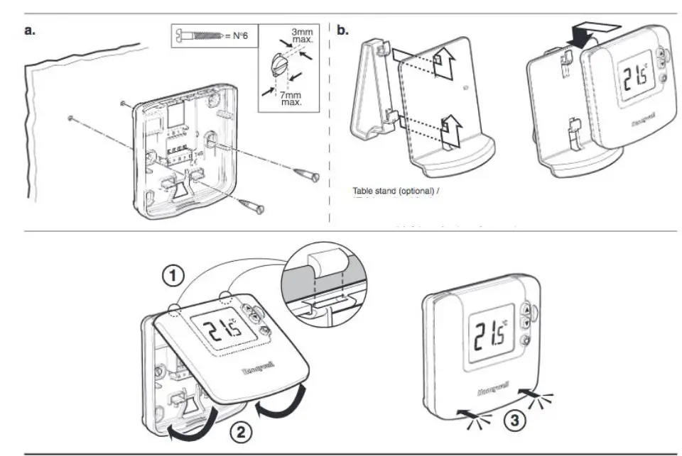 Honeywell Home DT92E Wireless Room Thermostat - fig 3