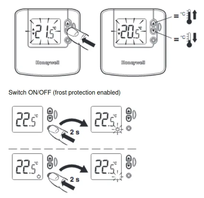 Honeywell Home DT92E Wireless Room Thermostat - fig7