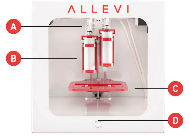 Allevi 2 3D Bioprinter With Dual Extrusion - ALLEVI 2 DIAGRAM