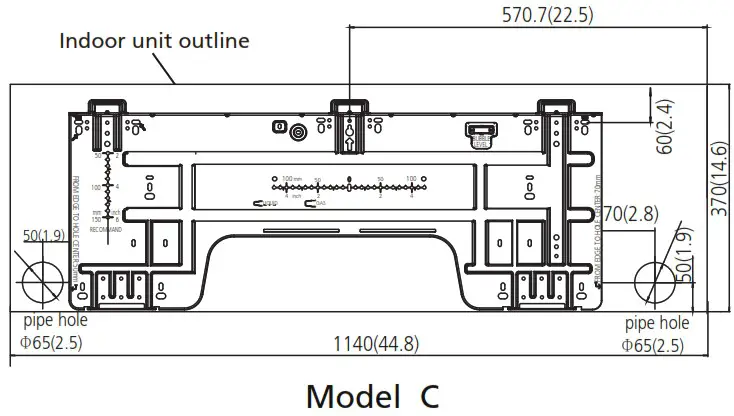 inventor LEUVI 24WFI Wall Mounted Unit Air Conditioning System - Installation 10