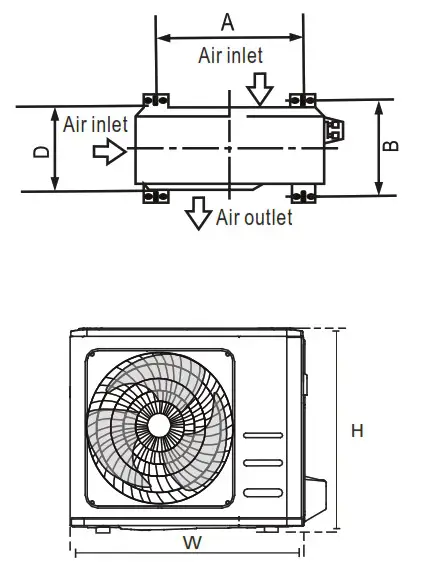 inventor LEUVI 24WFI Wall Mounted Unit Air Conditioning System - Installation 30
