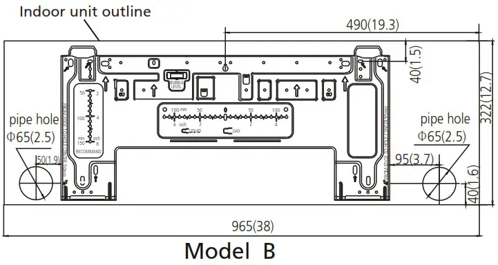 inventor LEUVI 24WFI Wall Mounted Unit Air Conditioning System - Installation 9