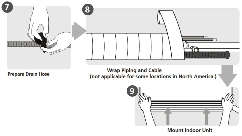 inventor LEUVI 24WFI Wall Mounted Unit Air Conditioning System - Installation Summary 2