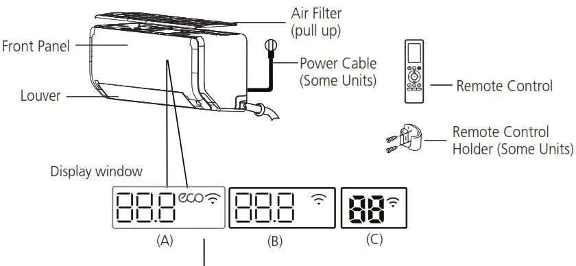 inventor LEUVI 24WFI Wall Mounted Unit Air Conditioning System - specifications 1