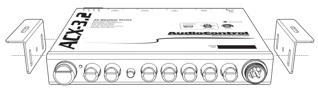 AudioControl ACX 3 2 All Weather Equalizer with Paging Mic - Placement and Mounting