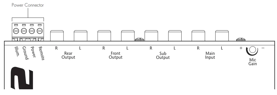 AudioControl ACX 3 2 All Weather Equalizer with Paging Mic - Power Connector