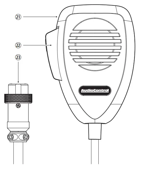 AudioControl ACX 3 2 All Weather Equalizer with Paging Mic - Volume Control5
