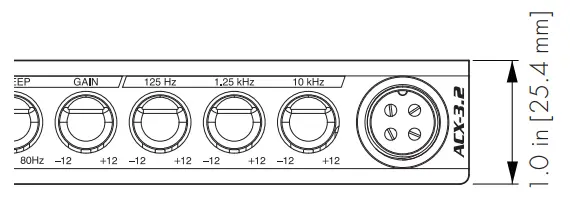 AudioControl ACX 3 2 All Weather Equalizer with Paging Mic -power