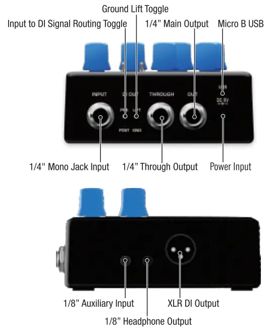 NUX NBP-5 Melvin Lee Davis Bass Preamp DI IR Interfaz - fig 3