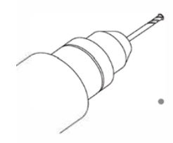 EarthTronics ECWSBP 5 Key Battery Powered Wall Switch Instructions - Drill two holes with power drill