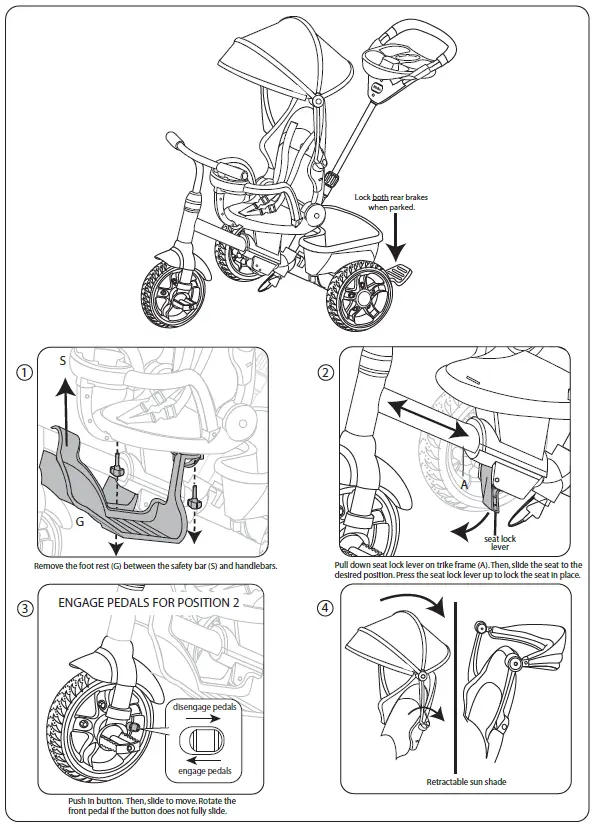 Little Tikes Tricycle 4-in-1 Trike Fif-9