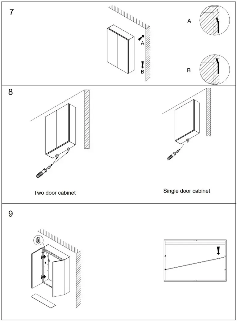 UNBRANDED S-YIQIKJ-05 Rectangular Silver Aluminum Surface Mount Bi-View Medicine Cabinet - Figure 3