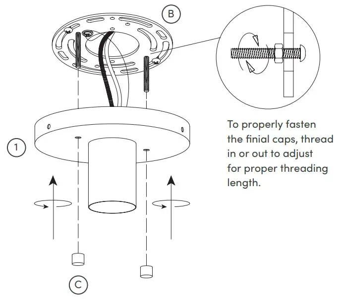 nathan james 11151 Jace Flush Mount - fig 7