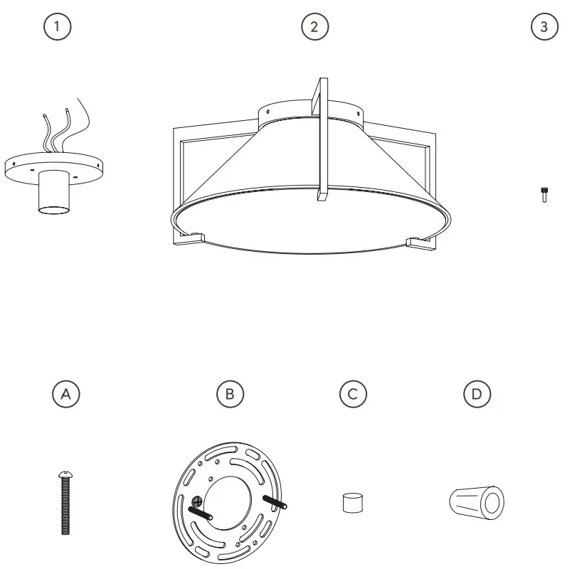 nathan james 11151 Jace Flush Mount - fig