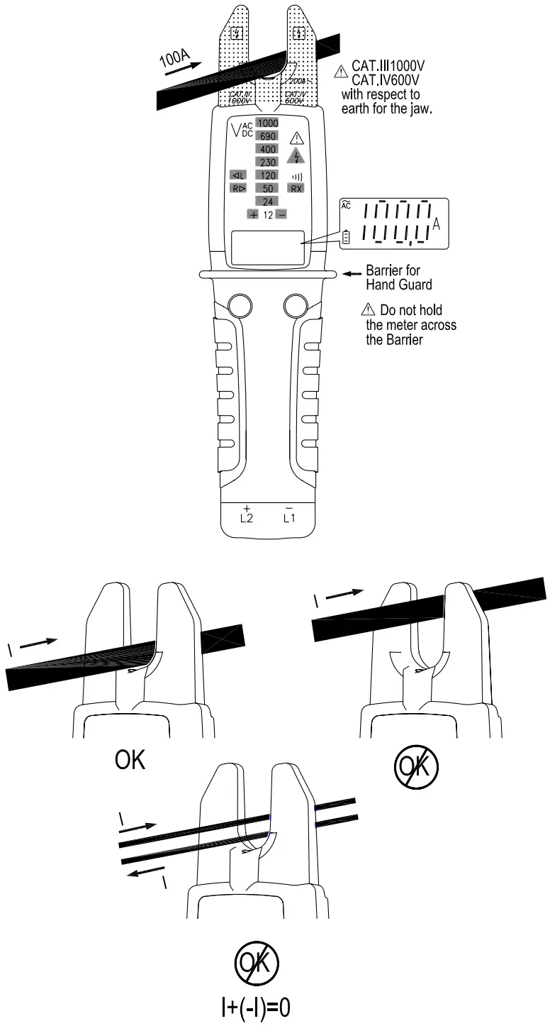 APPA VTA True RMS Electrical Tester - Ampere Mode
