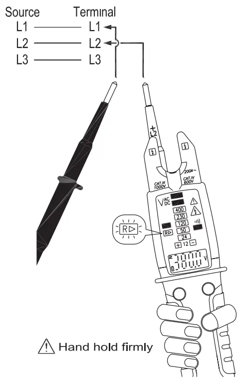 APPA VTA True RMS Electrical Tester - Clockwise Phase Sequence