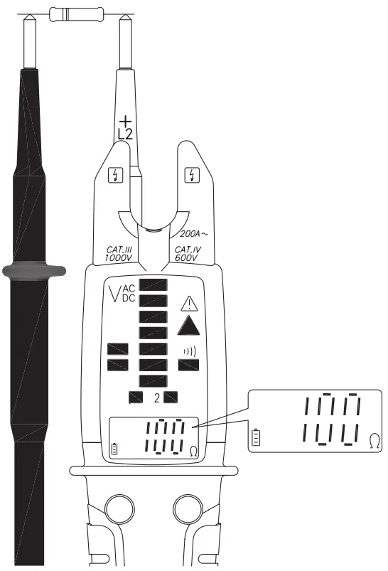 APPA VTA True RMS Electrical Tester - Resistor Mode