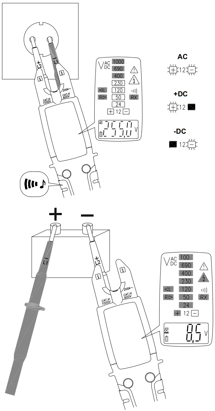APPA VTA True RMS Electrical Tester - Single Pole Mode
