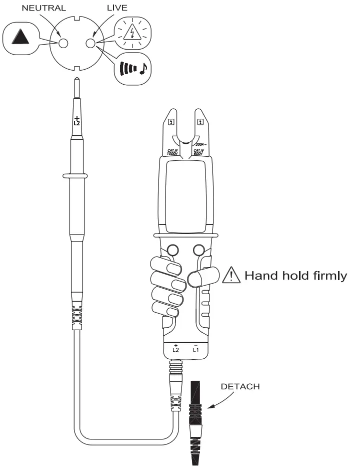 APPA VTA True RMS Electrical Tester - Single Pole Phase Check