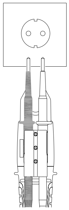 APPA VTA True RMS Electrical Tester - power socket