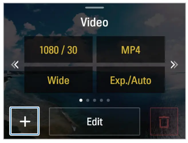 THINKWARE NC200 National Geographic Gimbal Camera - Setting presets