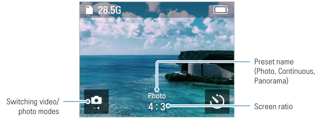 THINKWARE NC200 National Geographic Gimbal Camera - Using photo modes