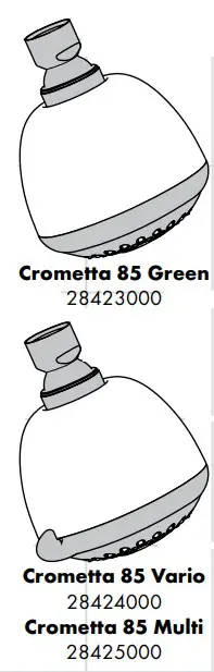 hansgrohe 28423000 Crometta 85 Green Overhead Showers