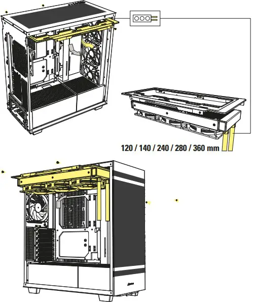 Install Radiator under Top Panel