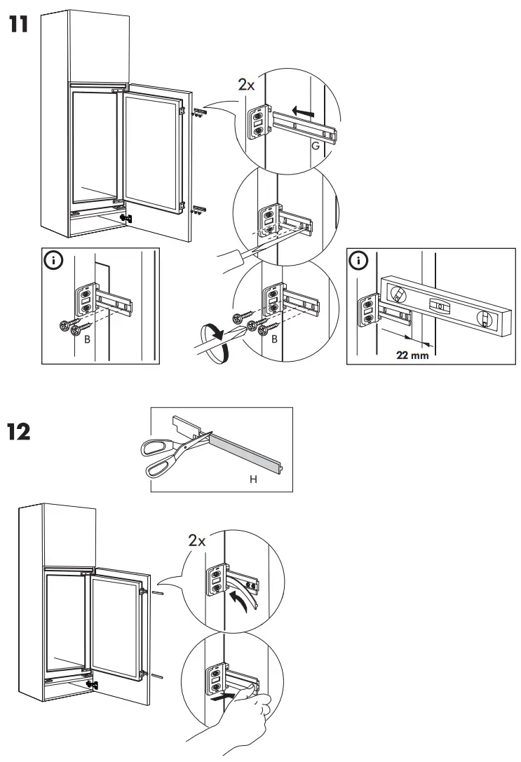 IKEA AVKYLD Integrated Fridge -Fig 10