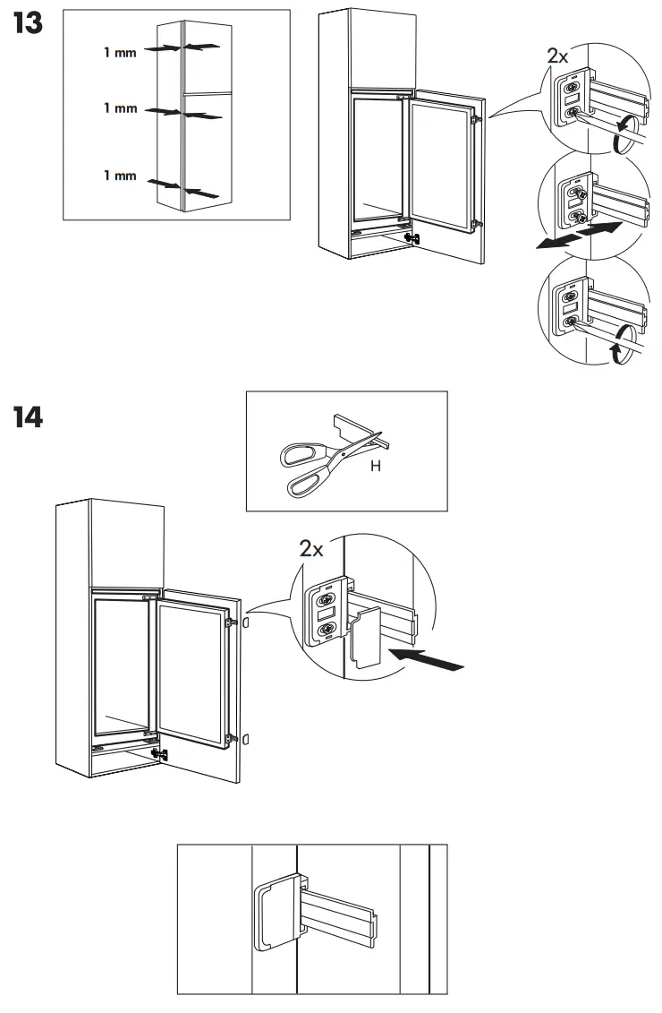 IKEA AVKYLD Integrated Fridge -Fig 11