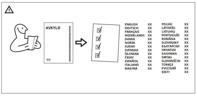 IKEA AVKYLD Integrated Fridge -Fig 12