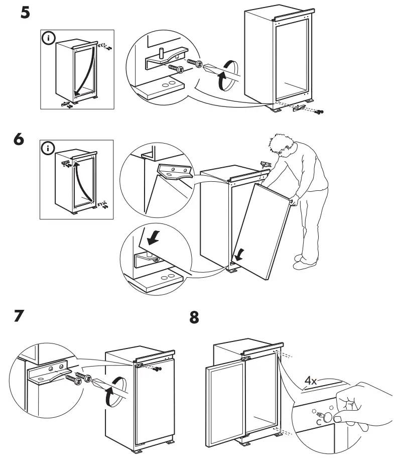 IKEA AVKYLD Integrated Fridge -Fig 4