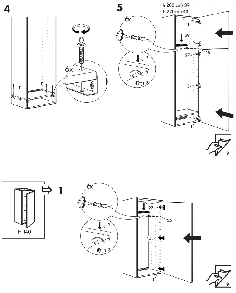 IKEA AVKYLD Integrated Fridge -Fig 6