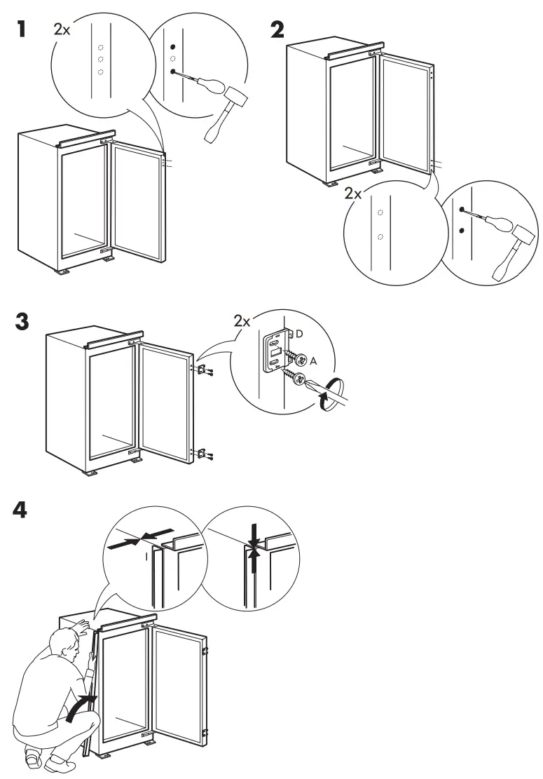 IKEA AVKYLD Integrated Fridge -Fig 7