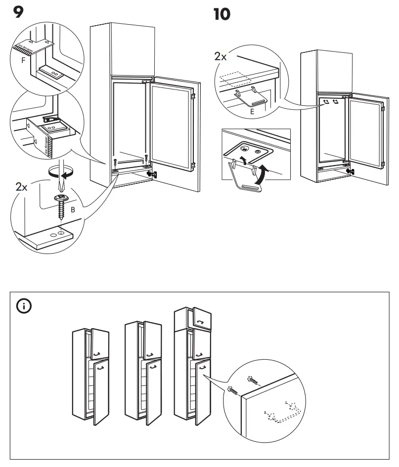 IKEA AVKYLD Integrated Fridge -Fig 9