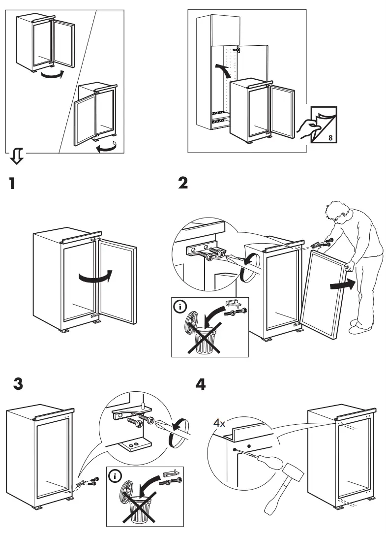 IKEA AVKYLD Integrated Fridge -Fig3