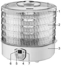 marta MT-1951 Electric Food Dryer A1