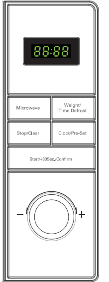 Igenix-IGM0821SS-800W-20L-Digital-Solo-Microwave-FIG-9