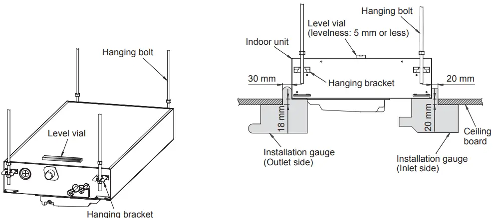 TOSHIBA MMU UP0151YHP E Air Conditioner Multi Type - hanging bolt