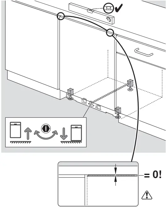 Level the Dishwasher