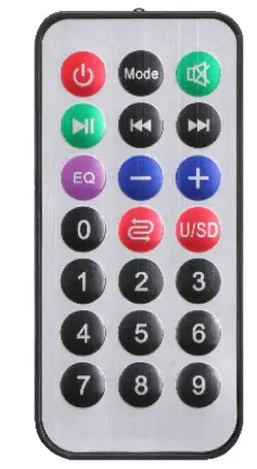 VEGUe Vs-0606 Portable Speaker - remote