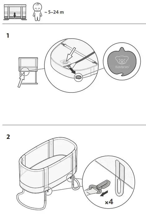 BABYBJ RN Baby Crib Bassinet - Fig7