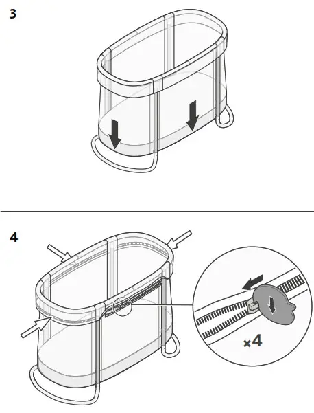 BABYBJ RN Baby Crib Bassinet - Fig8