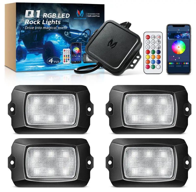MICTUNING Q1 RGB Rock Lights