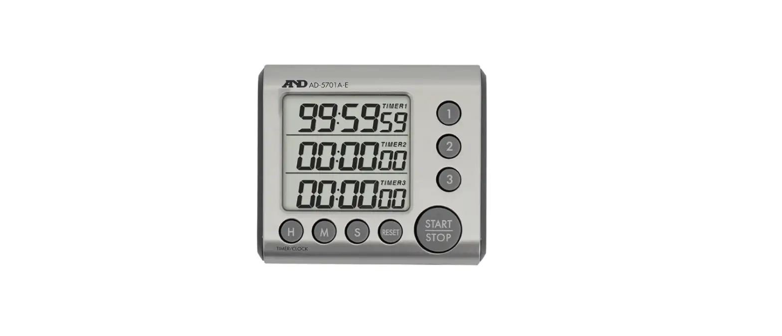 And Ad-5701a 3-channel 100-hour Timer Instruction Manual