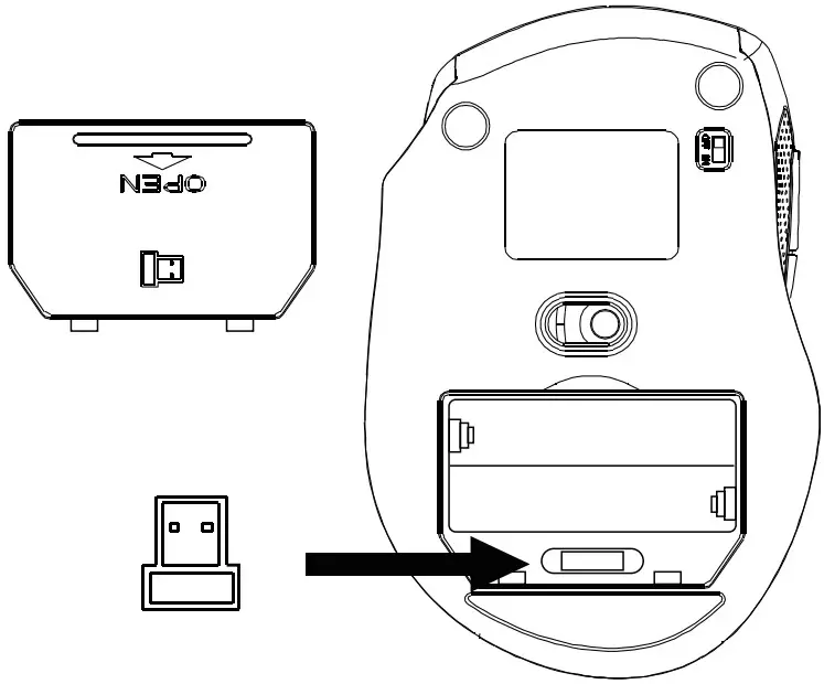 MEMZUOIX HM8190US Ergonomic Wireless Keyboard and Mouse Combo - Pairing