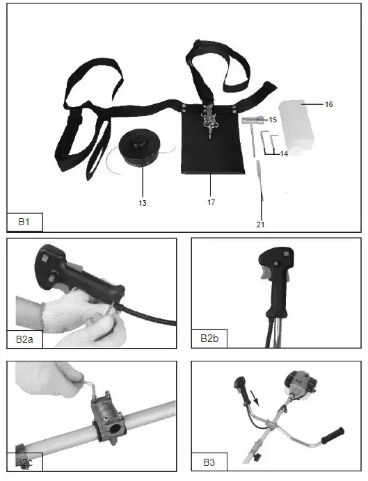 MATRIX BMS 1400-3 Petrol Brush Ctter - fig 1