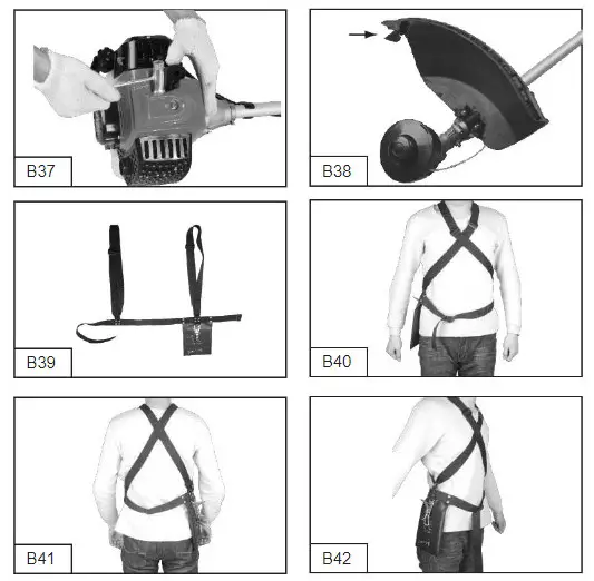 MATRIX BMS 1400-3 Petrol Brush Ctter - fig 6